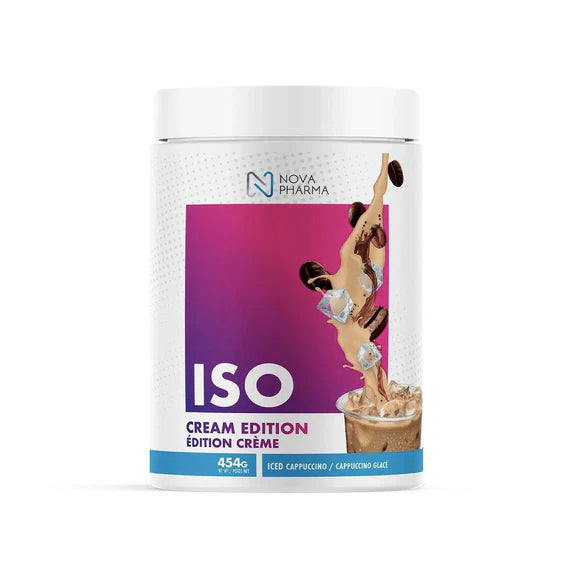 Protéines Iso - Édition crème - Cappuccino Glacé - Nova Pharma - 454g